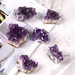 1pc Natural Raw Amethyst Crystal Cluster Quartz Raw Crystals Healing Stone Purple Feng Shui Stone Ore Mineral Home Decoration