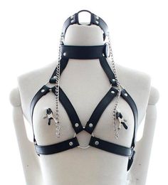 PU Leather Bondage Restraints O Ring Gag Nipple Clamps Slave Collar Fetish Erotic Adult Games Sex toys for Couples4297483