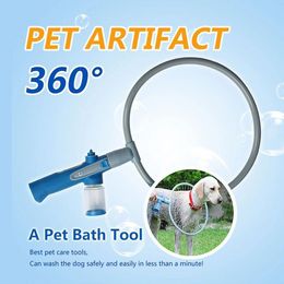 New 360° Pet Dog Bathing Tool Summer Foldable Portable Massager Shower Tool Cleaning Bathing Sprayer Dogs Brush Pet Supplies