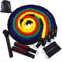 11 Pcs/Set Resistance Bands Crossfit Training Exercise Workout Equipment Yoga Tubes Pull Rope Rubber Expander Elastic Fitness