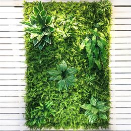 50X50CM Artificial Plants Green Wall Panel Lawn Carpet Plants Wall Decor For Home Outdoor Hotel Wedding Backdrop