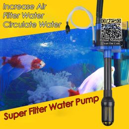 Submersible Water Pump to flow filter water for aquarium fish tank, Draw Drive Run Water Outlet for filtering circulating system