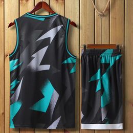 2020 New Camouflage Men Basketball Set Uniforms kits Sports clothes Mens basketball jerseys college tracksuits DIY Customized