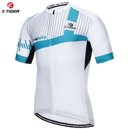 X-TIGER Summer Cycling Jersey Pro Male Bicycle Shirt Short Sleeve Quick-Dry Downhill Racing MTB Bike Clothes