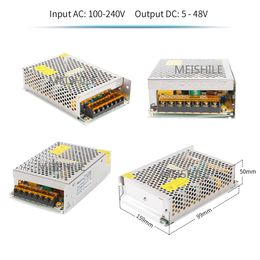 Switching Power Supply Transformer AC-DC Power Supply SMPS 110v 5v12v 24V 36v48v to 220V to 5V 12V 24 V 36V 1A 5A 20a 30a