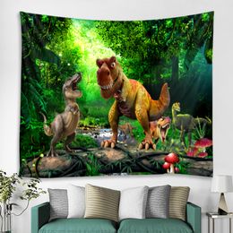 Dinosaur Wall Hanging Tapestry Sheets Home Decor Tapestry Beach Towel Yoga Mat Blanket Tablecloth Wall Hanging Tapestry