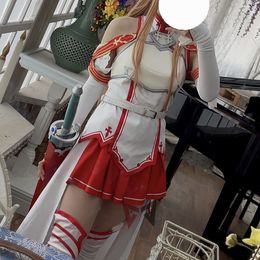 Athemis Sword Art Online Asuna Anime Cosplay Costume High Quality For Child Adult Plus Size Custom Made