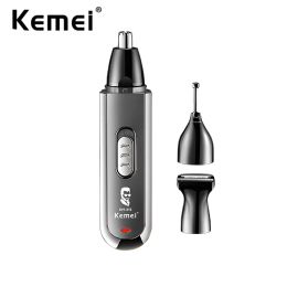 Trimmers Kemei Multifunction Ear and Nose Hair Trimmer Eyebrow Facial Sideburns Hair Trimmer Men Body Grooming TYPEC USB Rechargeable