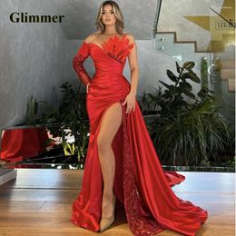 Party Dresses Glimmer Charming Evening Feather Formal Prom Gowns Customizable Colors Abendkleider Vestidos De Gala For Women 2024