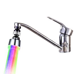360 degree Rotate Multiple Colour Light Changeable Water LED Faucet Aerator Light