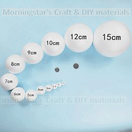 12cm 6pcs White Modelling Craft Polystyrene Foam Balls Christmas ball decorations 120mm / 4.724inch