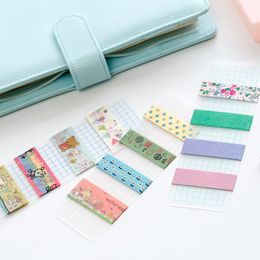 1Pcs Washi Paper Tape Sub-package Board Frosted Surface PVC Card 5x15cm