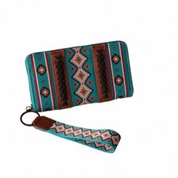 wallet Purse for Women Western Clutch Wristlet Wallet with Credit Card Holder T4Gt#