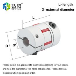 CNC Motor Ball Screw Connector D55 L66 Claw Plum Blossom Shaft Flexible Coupling Inner Diameter 10mm 14mm 17mm 24mm 25mm 30mm