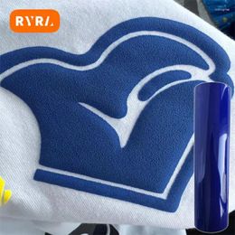 Window Stickers RYRA 25x30cm 9 Colours 3D Puff Heat Transfer Film TV Press Iron On Melt Backing HTV Lettering