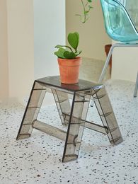 Folding Stool Nordic Furniture Step Ladder Stool Acrylic Living Room Change Shoes Chair Bathroom Stools Portable Storage Bench