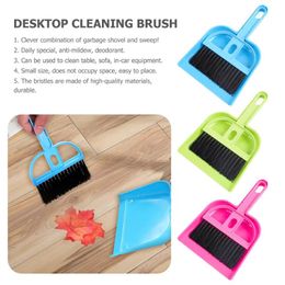 Mini Desktop Sweep Cleaning Brush Small Broom Dustpan Set Home Office Table Cleaning Tools Portable Desk Dustpan Set