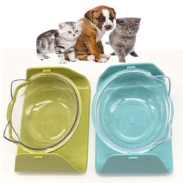 Pet Cat Non-slip Bowl Kitten Protect Neck Feeders Dog Puppy Adjustable Inclinable Food Water Dish Cat Bowls Pets Supplies