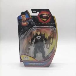 DC Superman Steel Body 3.75 Inch Movable Superman Full Set of Basic Doll Model Toy Ornaments Anime Figurine Kids Gift