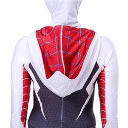 Gwen Spider Superhero Costume Stacy Cosplay Anime Kids Girls Jumpsuits Carnival Halloween Costumes for Kids Zentai Masquerade