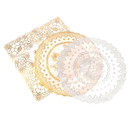 1Pcs Lace Round Embroidery Dining Table Place Mat Wedding Pad Cloth Drink Placemat Cup Mug Dinner Tea Coaster Glass Doily Pads