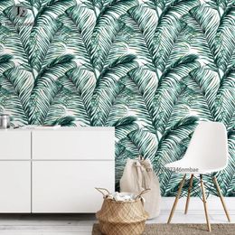 Wallpapers Peel And Stick Withered Palm Leaf Wallpaper Thickened Waterproof Self-Adhesive Mural Background Wall Cabinet Home Decor