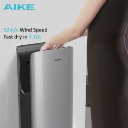 Dryers AIKE Automatic Hand Dryer for Bathroom Jet Hand Dryer with HEPA Filtered Vertical Slim Compact High Speed Wall Dryers 14001750W