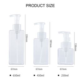 Foaming Soap Dispenser for Bathroom Sink, Shower Gel, Shampoo Lotion, Facial Cleanser, Foamer Pump, Refillable Bottle