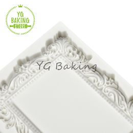 Dorica New Arrival 3 Size Vintage Frame Fondant Silicone Mould Cake Decorating Tools Kitchen Accessories Baking Sugarcraft Mould