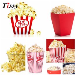 12PCS DIY Popcorn Boxes Pop Corn Favor Bags for Candy Snack Baby Shower Supplies Christmas/Birthday/Wedding Party Decoration