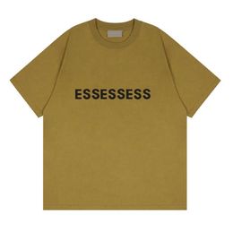 fashion Designer T Shirt Mens Tshirts Classic Embroidered Badge Loose short sleeve Small Round Neck essentialsclothing Tshirt brechable shirts 572
