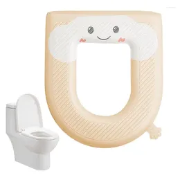 Toilet Seat Covers Cute Cover Washable Cushion Pad Universal Assistance Cushions With Handle For O-Shaped V-Shaped