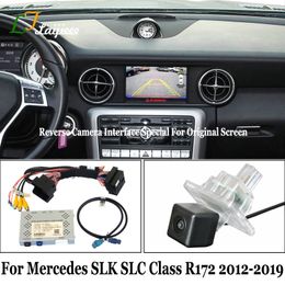 Plug And Play Reverse Camera For Mercedes Benz SLK SLC Class R172 2012-2019 With Original Screen / HD Rear View Parking Camera