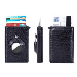 Wallets Men Women Card Cover Anti-theft Smart Wallet Tracking Device Slim RFID Holder For Air Tag2217