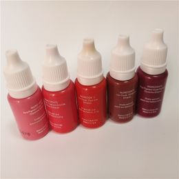 7 Pcs Skin Beige Rose Red Color Kit Micropigment Paint Semi Permanent Makeup Tattoo Ink 15ml/bottle 3d Eyebrow Lips