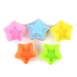 24pcs/pack Silicone Cupcake Liners Reusable Baking Cups Pan Nonstick Easy Clean Pastry Muffin Moulds Wrapper Chocolate Holders
