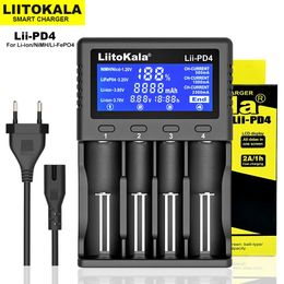 LiitoKala Lii-S8 Lii-M4S Lii-600 Lii-PD4 18650 Charger LCD Display Universal Smart Charger for 26650 18650 21700 18500 AA AAA