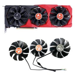 Pads 3pcs New 87mm 4pin RTX3060 GPU Cooler For Colourful Geforce RTX 3060 3070 3080 TI 3090 NB 12GV Graphics Card Cooling Fan