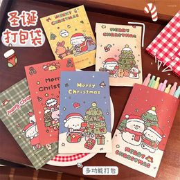 Storage Bags Ins Paper Packaing Bag Merry Christmas Baking Chocolate Food Sundries Organiser Home Party Decor Jewellery Cosmetics Gift