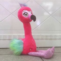 Electric Dancing Flamingo Doll SingingTalking With Sound Flamingo Stuffed Animals Toy Interactive Plush for Kids Holiday Gifts