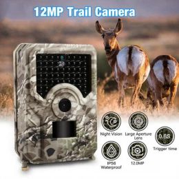 Cameras Trail Camera 36MP 1080P Game 120 Detection Range Animal Monitoring Camera Waterproof Outdoor Huntings Wildlife Scouting Cam