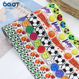 Sports Basketball Series Printing Grosgrain Ribbons,22MM 10Yards 22309-3 Gift Wrap Bow Cap DIY Accessories Decoration