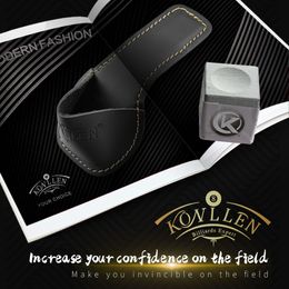 KONLLEN-Professional Billiards Chalk Holder, Bag Clip, Paunch Pocket, Leather, Snooker Pool Carom, Accessories