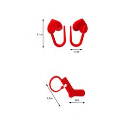 1box Red Plastic Small Clip Locking Stitch Markers Crochet Latch Knitting Tools Needle Clip Hook Sewing Tool Accessory