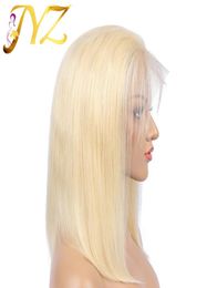 13x4 Short BOB Brazilian Blonde Lace Front Human Hair Wigs For Black Women Ombre 1b 613 Lace Frontal Wig HD Transparent Lace Wig7840151