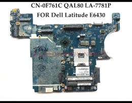 Motherboard StoneTaskin Used CN0F761C For Dell Inspiron E6430 Laptop Motherboard F761C QAL80 LA7781P SLJ8A HM77 PGA989 DDR3 Fully Tested