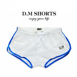 Men's Shorts PVC Transparent Beach Pants Home Boxer Sexy Loose No Elasticity