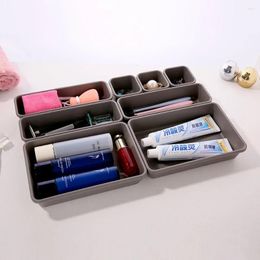 Storage Boxes Household Drawer Organizers Dustproof Desk Stationery Box Women Makeup Organizer For Kitchen Bathroom Accessories