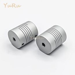 1PCS D25L30 Winding Top Wire Elastic Coupling Aluminum Alloy Bore 4/5/6/6.36/8/9.5/10/11/12mm Shaft CNC Jaw Shaft Motor Coupling