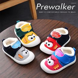First Walkers Winter Fashion Toddler Shoes With Plush Baby Boys & Girls Keep Warm Children Cotton Soft-Soled No-Slip Size 14-21
